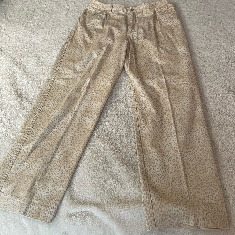 Jones New York leopard print stretch pants size 12